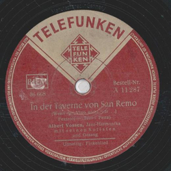 Albert Vossen - Finkenlied / In der Taverne von San Remo
