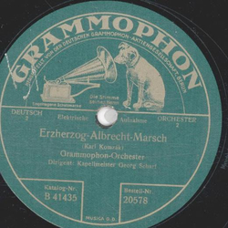 Grammophon-Orchester - Unter dem Grillenbanner / Erzherzog-Albrecht-Marsch