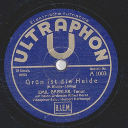 Emil Baebler / Herbert Hertrampf - Grn ist die Heide / Herbert Hertrampf -  Vibraphon Song