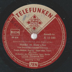 Traute Richter, Jean Löhe - Maske in Blau Teil I / Teil II