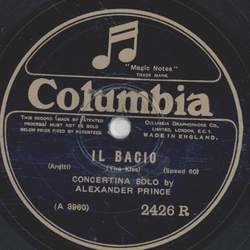 Concertina Solo by Alexander Prince - Estudiantina Waltz / Il Bacio