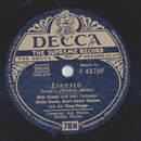 Will Glahé und sein Orchester - Ernesto / Ach Walter,...