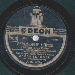 Zarah Leander - Gebundene Hände / Eine Frau von heut