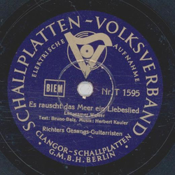 Richters Gesangs-Gitarristen - Es rauscht das Meer ein...