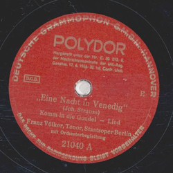 Johannes Strauss - Eine Nacht in Venedig / Der Lenz