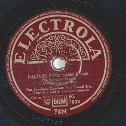 Sunshine Quartett, Cornel Trio - Flieg in die Heimat...