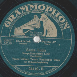 Franz Vlker - Schnau mein Paradies / Santa Lucia