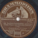 Grammophon Orchester - Alt Berlin Leierkasten 1. Teil /...