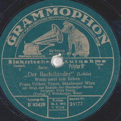 Franz Völker - Der Rastelbinder / Der Feldprediger