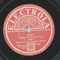 Margar. Tschemacher,Marcel Wittrisch - Aida ( Ahnend im...