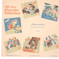 Original Schneewittchen Cover fr 25er Schellackplatten A3 C