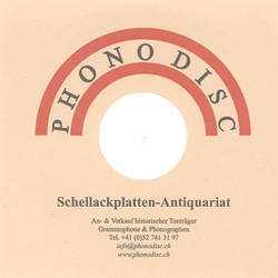 Cover Phonodisc fr 25er Schellackplatten A17 A