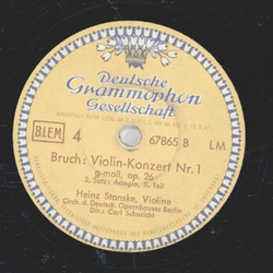Heinz Stanske - Bruch: Violin-Konzert Nr.1 2.Satz