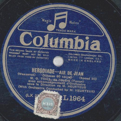 M. G. Thill - Herodiade: Air de Jean / La Traviata