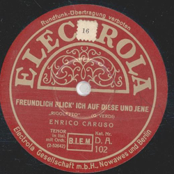 Enrico Caruso - O sag wenn ich fahr auf strmischen Wogen...