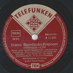Otto Kermbach - Drittes Rheinländer Potpourri Teil I und II
