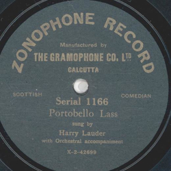 Sir Harry Lauder - Ta-Ta, my Bonnie Maggie Darlin / Portobello Lass