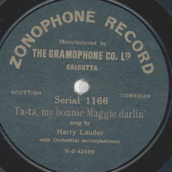 Sir Harry Lauder - Ta-Ta, my Bonnie Maggie Darlin / Portobello Lass