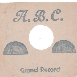 Original ABC Cover fr 25er Schellackplatten A1 B