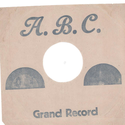Original ABC Cover fr 25er Schellackplatten A1 B