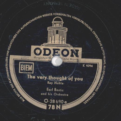 Earl Bostic - The very though of you / Memories