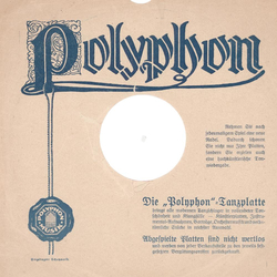 Original Polyphon Cover fr 25er Schellackplatten A2 C
