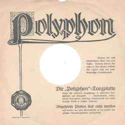 Original Polyphon Cover fr 25er Schellackplatten A3 C