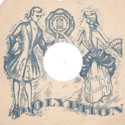 Original Polyphon Cover fr 25er Schellackplatten A8 B