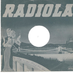 Original Radiola Cover fr 25er Schellackplatten A1 B