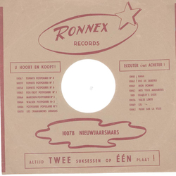 Original Ronnex Cover fr 25er Schellackplatten A2 B