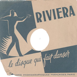 Original Riviera Cover fr 25er Schellackplatten A3 C