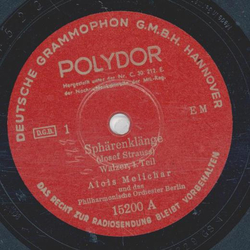 Alois Melichar - Sphrenklnge Teil I und II