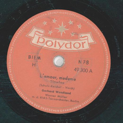 Gerhard Wendland - Lamour, madame / Chihuahu