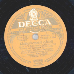 Wilhelm Backhaus - Klavierkonzert c-moll op.37 3. Satz...