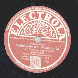 Karl Bhm - Sinfonie Nr.2 in D-dur, op. 73 2. Satz Teil I...