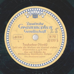 Chor und Orchester des Wrttembergischen Staaatstheater - Bajazzo / Troubadour