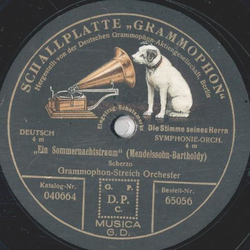 Grammophon-Streich-Orchester - Der Prophet: Krnungsmarsch / Ein Sommernachtstraum