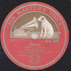 Pablo Casals - Andante / Aria 