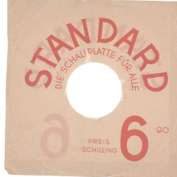 Original Standard Cover fr 25er Schellackplatten A2 B
