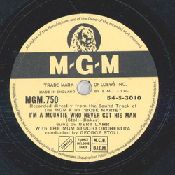 Howard Keel - Rose Marie / Im A Mountie Who Never Got His Man