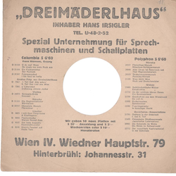 Original 3MH Cover fr 25er Schellackplatten A8 B