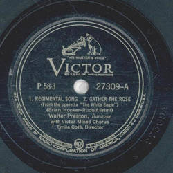 Walter Preston - Regimental Song, Gather The Rose /...