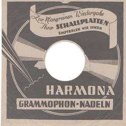Original Harmona Cover fr 25er Schellackplatten A5 C