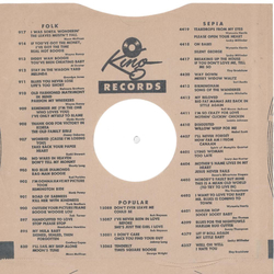 Original King Cover fr 25er Schellackplatten A4 B