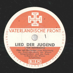 Chor mit Orchester - Lied der Jugend  / Militrmusik des Regments. 4 - Lied der Jugend