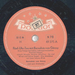 Barnabs von Gezy - Fnf Uhr Tee mit Barnabas von Gzy