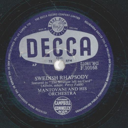 Mantovani - Swedish Rhapsody / Jamaican Rumba