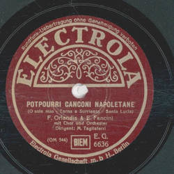 F. Oriandie und E. fancini - Potpourri Canconi Napoletane...