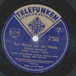 Eric Helgar - Am Abend auf der Heide / Schön ist die Nacht