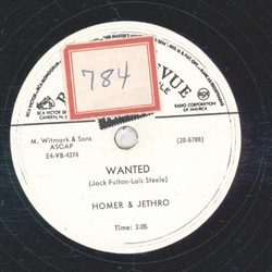 Homer & Jethro - Hernandos Hideaway  / Wanted
